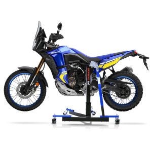 Chariot de Déplacement compatible avec Yamaha Tenere 700 World Raid 22-24 bleu - Idéal pour Garage, 300 kg