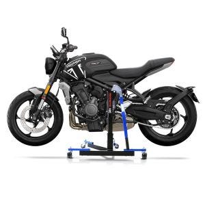 Chariot de Déplacement compatible avec Triumph Trident 660 21-25 bleu - Idéal pour Garage, 300 kg