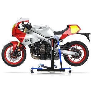 Chariot de Déplacement compatible avec Yamaha XSR 900 GP 24-25 bleu - Idéal pour Garage, 300 kg