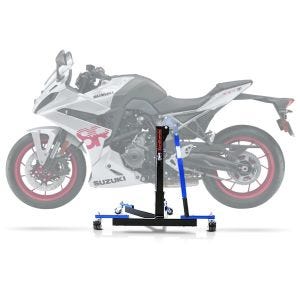 Lève moto centrale compatible avec Suzuki GSX-8R 24-25 bleu ConStands Power-Evo