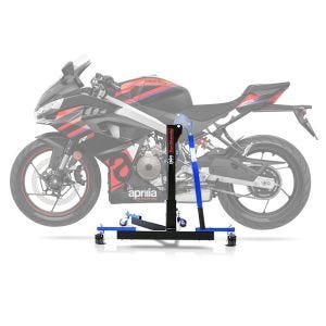 Lève moto centrale compatible avec Aprilia RS 457 24-25 ConStands bleu Power-Evo