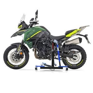 Chariot de Déplacement compatible avec Benelli TRK 702 23-25 bleu - Idéal pour Garage, 300 kg