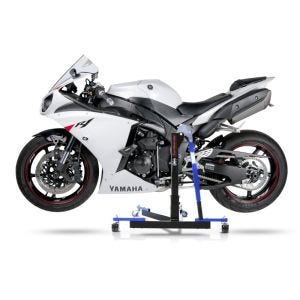 Chariot de Déplacement compatible avec Yamaha YZF-R1 07-14 bleu - Idéal pour Garage, 300 kg