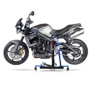 Chariot de Déplacement compatible avec Triumph Street Triple Rx 15-16 bleu - Idéal pour Garage, 300 kg