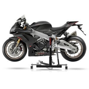 Chariot de Déplacement compatible avec Aprilia RSV4 1100 Factory 19-25 gris - Idéal pour Garage, 300 kg