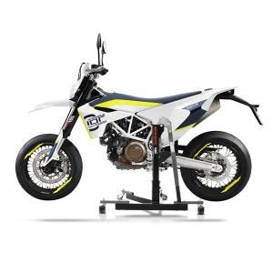 Chariot de Déplacement compatible avec Husqvarna 701 Supermoto 15-24 gris - Idéal pour Garage, 300 kg