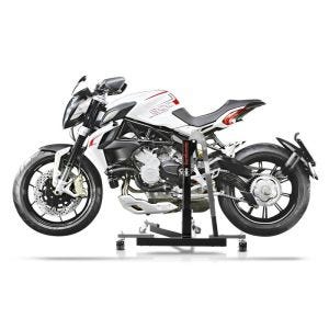 Chariot de Déplacement compatible avec MV Agusta Brutale 800 Dragster/RR/RC/SCS/Rosso 14-24 gris - Idéal pour Garage, 300 kg