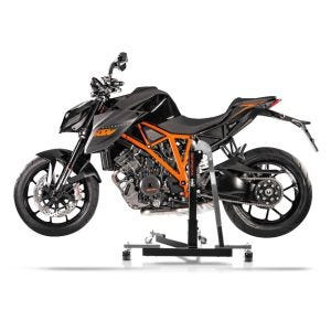 Chariot de Déplacement compatible avec KTM 1290 Super Duke / R 14-16 gris - Idéal pour Garage, 300 kg