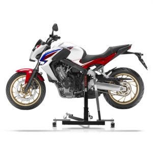 Chariot de Déplacement compatible avec Honda CB 650 F 14-18 gris - Idéal pour Garage, 300 kg