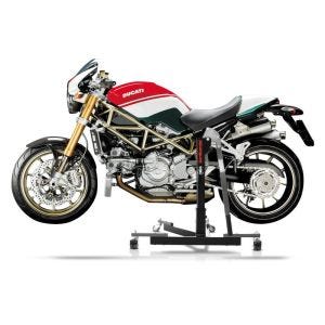 Chariot de Déplacement compatible avec Ducati Monster S2R 800 05-07 gris - Idéal pour Garage, 300 kg