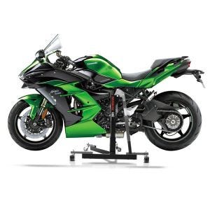 Chariot de Déplacement compatible avec Kawasaki Ninja H2 SX 18-25 gris - Idéal pour Garage, 300 kg