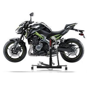 Chariot de Déplacement compatible avec Kawasaki Z 900 17-25 gris - Idéal pour Garage, 300 kg