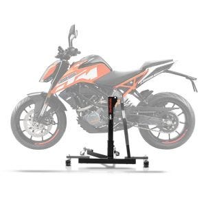 Lève moto centrale compatible avec KTM 125 / 390 Duke 17-24 gris ConStands Power-Evo