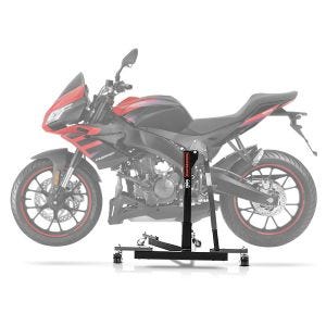 Lève moto centrale compatible avec Aprilia Tuono 125 17-24 gris ConStands Power-Evo