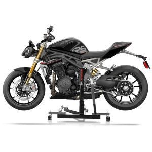 Chariot de Déplacement compatible avec Triumph Speed Triple 1200 RS 21-25 gris - Idéal pour Garage, 300 kg