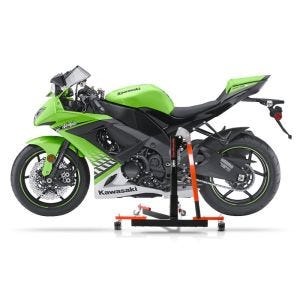 Chariot de Déplacement compatible avec Kawasaki ZX-10R 08-10 orange - Idéal pour Garage, 300 kg