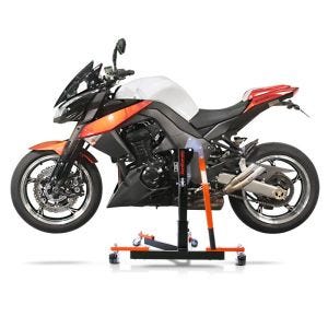 Chariot de Déplacement compatible avec Kawasaki Z 1000 10-13 orange - Idéal pour Garage, 300 kg