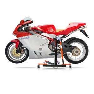 Chariot de Déplacement compatible avec MV Agusta F4 750 98-04 orange - Idéal pour Garage, 300 kg
