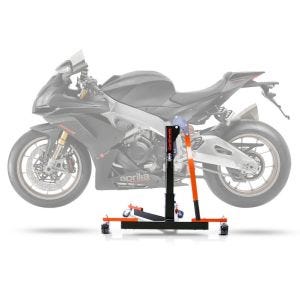Lève moto centrale compatible avec Aprilia RSV4 1100 Factory 19-25 orange ConStands Power-Evo