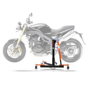 Lève moto centrale compatible avec Triumph Speed Triple 05-10 orange ConStands Power-Evo