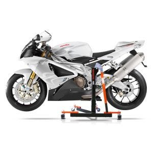 Chariot de Déplacement compatible avec Aprilia RSV 1000 R (Mille) 04-10 orange - Idéal pour Garage, 300 kg
