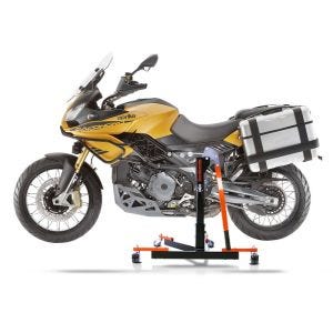 Chariot de Déplacement compatible avec Aprilia Caponord 1200 Rally 15-16 orange - Idéal pour Garage, 300 kg