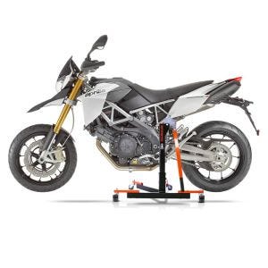 Chariot de Déplacement compatible avec Aprilia Dorsoduro 1200 11-16 orange - Idéal pour Garage, 300 kg