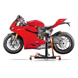 Chariot de Déplacement compatible avec Ducati 1299 Panigale 15-17 orange - Idéal pour Garage, 300 kg