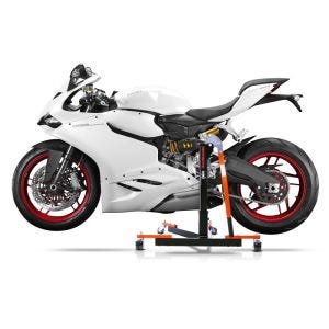 Chariot de Déplacement compatible avec Ducati 959 Panigale 16-19 orange - Idéal pour Garage, 300 kg