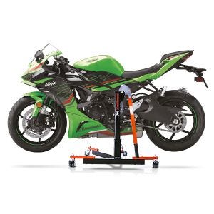 Chariot de Déplacement compatible avec Kawasaki Ninja ZX-6R 24-25 orange - Idéal pour Garage, 300 kg