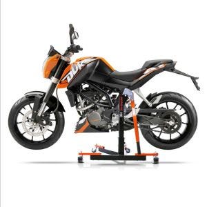 Chariot de Déplacement compatible avec KTM 390 Duke 13-16 orange - Idéal pour Garage, 300 kg