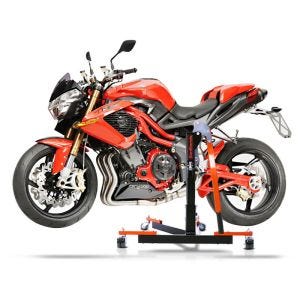Chariot de Déplacement compatible avec Benelli Century Racer 1130 11-12 orange - Idéal pour Garage, 300 kg