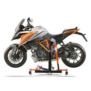 Chariot de Déplacement compatible avec KTM 1290 Super Duke GT 16-20 orange - Idéal pour Garage, 300 kg