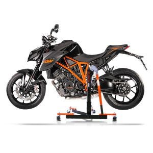 Chariot de Déplacement compatible avec KTM 1290 Super Duke / R 17-19 orange - Idéal pour Garage, 300 kg