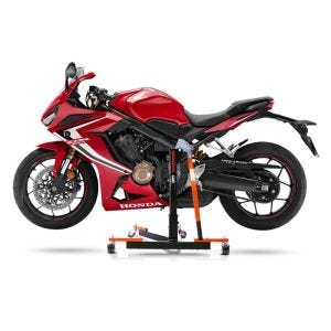 Chariot de Déplacement compatible avec Honda CBR 650 R 19-25 orange - Idéal pour Garage, 300 kg