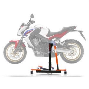 Lève moto centrale compatible avec Honda CB 650 F 14-18 orange ConStands Power-Evo