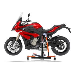 Chariot de Déplacement compatible avec BMW S 1000 XR 15-19 orange - Idéal pour Garage, 300 kg