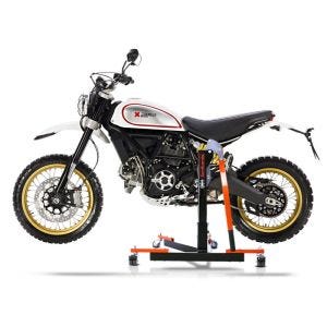 Chariot de Déplacement compatible avec Ducati Scrambler Desert Sled 17-22 orange - Idéal pour Garage, 300 kg