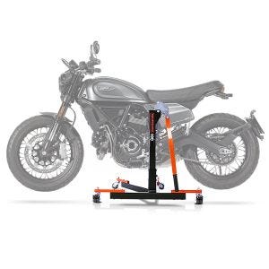 Lève moto centrale compatible avec Ducati Scrambler Nightshift 21-25 orange ConStands Power-Evo