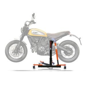 Lève moto centrale compatible avec Ducati Scrambler 15-17 orange ConStands Power-Evo