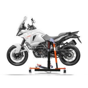 Chariot de Déplacement compatible avec KTM 1290 Super Adventure R 17-20 orange - Idéal pour Garage, 300 kg