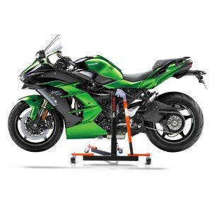 Chariot de Déplacement compatible avec Kawasaki Ninja H2 SX 18-25 orange - Idéal pour Garage, 300 kg