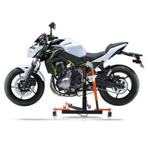 Chariot de Déplacement compatible avec Kawasaki Z 650 17-25 orange - Idéal pour Garage, 300 kg