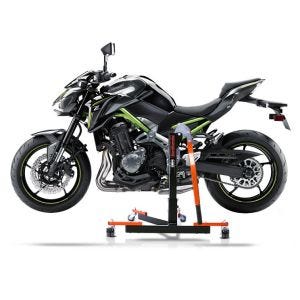 Chariot de Déplacement compatible avec Kawasaki Z 900 17-25 orange - Idéal pour Garage, 300 kg