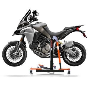 Chariot de Déplacement compatible avec Ducati Multistrada 1260 Enduro 19-21 orange - Idéal pour Garage, 300 kg