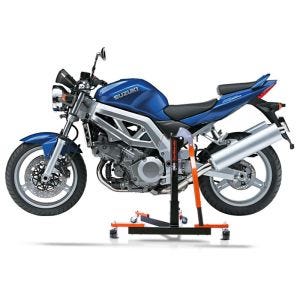 Chariot de Déplacement compatible avec Suzuki SV 650 / S 99-02 orange - Idéal pour Garage, 300 kg
