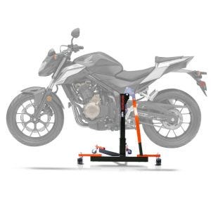 Lève moto centrale compatible avec Honda CB 500 F 16-18 orange ConStands Power-Evo