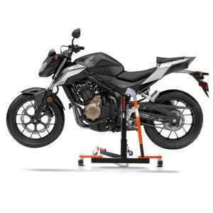 Chariot de Déplacement compatible avec Honda CB 500 F 16-18 orange - Idéal pour Garage, 300 kg