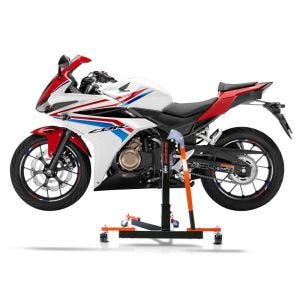 Chariot de Déplacement compatible avec Honda CBR 500 R 16-18 orange - Idéal pour Garage, 300 kg