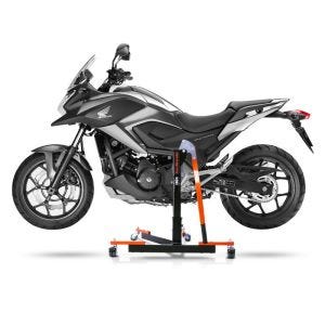 Chariot de Déplacement compatible avec Honda NC 700 S / X 12-13 DCT orange - Idéal pour Garage, 300 kg